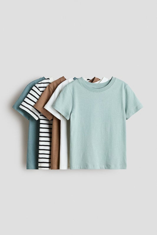 5-pack cotton T-shirts