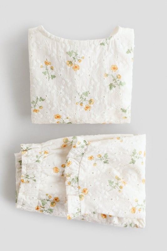 2-piece broderie anglaise set