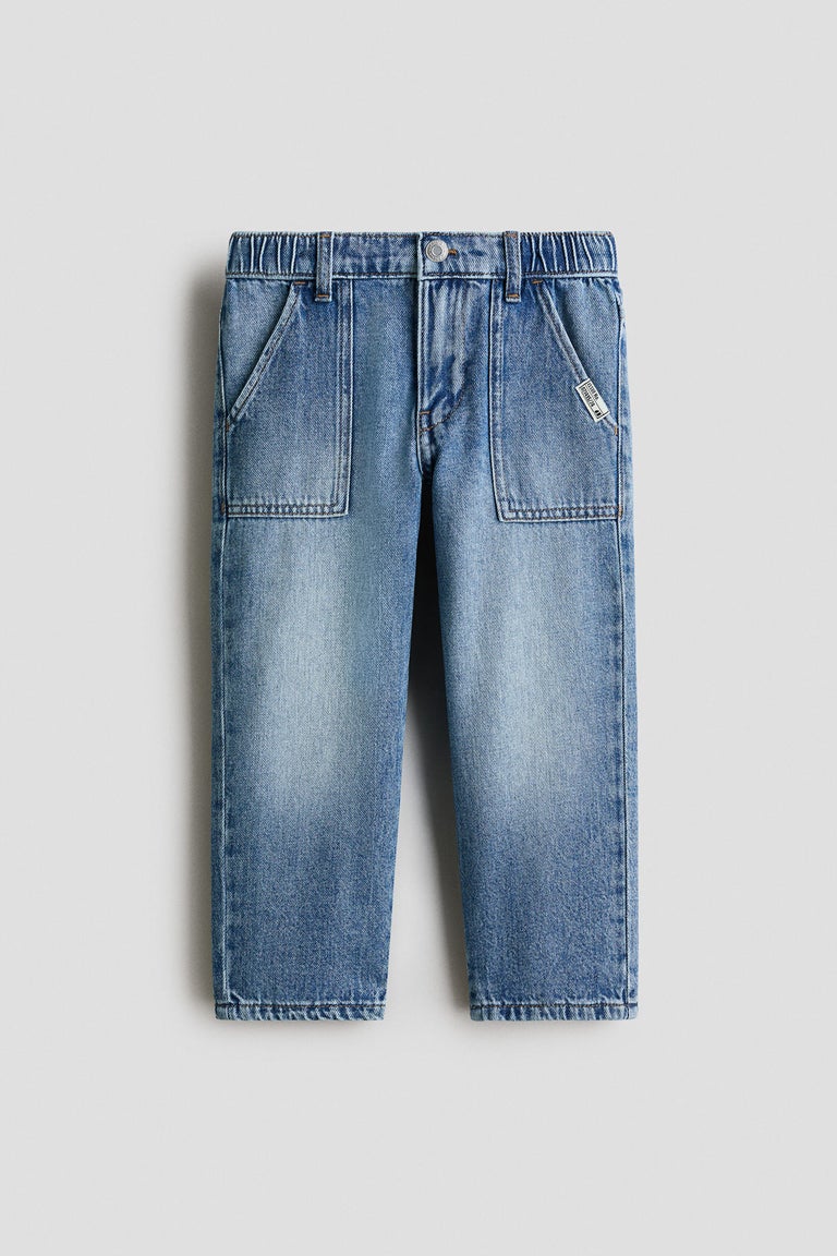 Loose Fit Tapered Leg Jeans Image 4 of 6