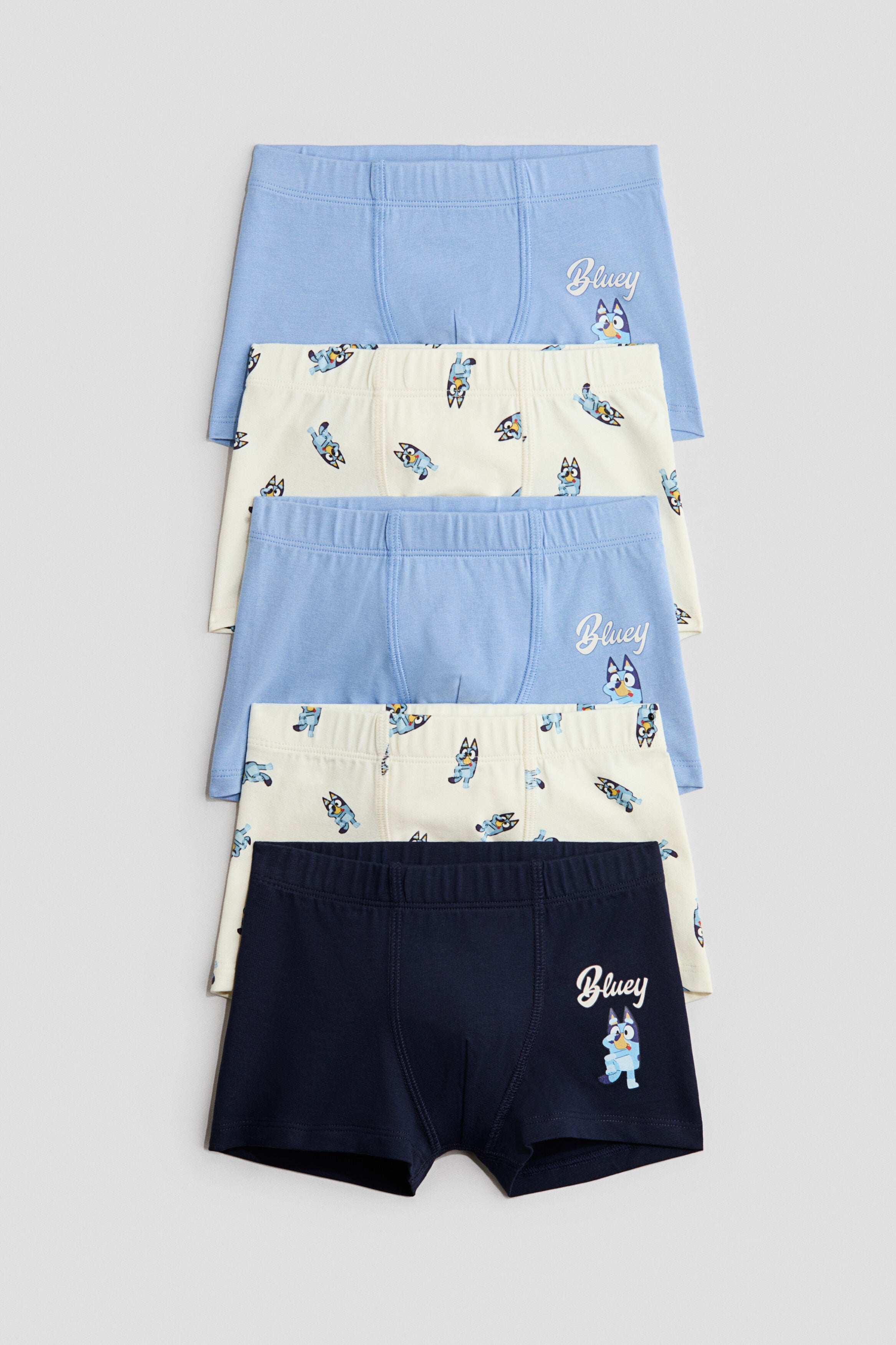 5-pack boxer shorts - Light Blue Bluey 0 / 1.5-2 Years