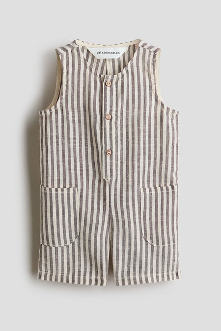 Linen romper suit