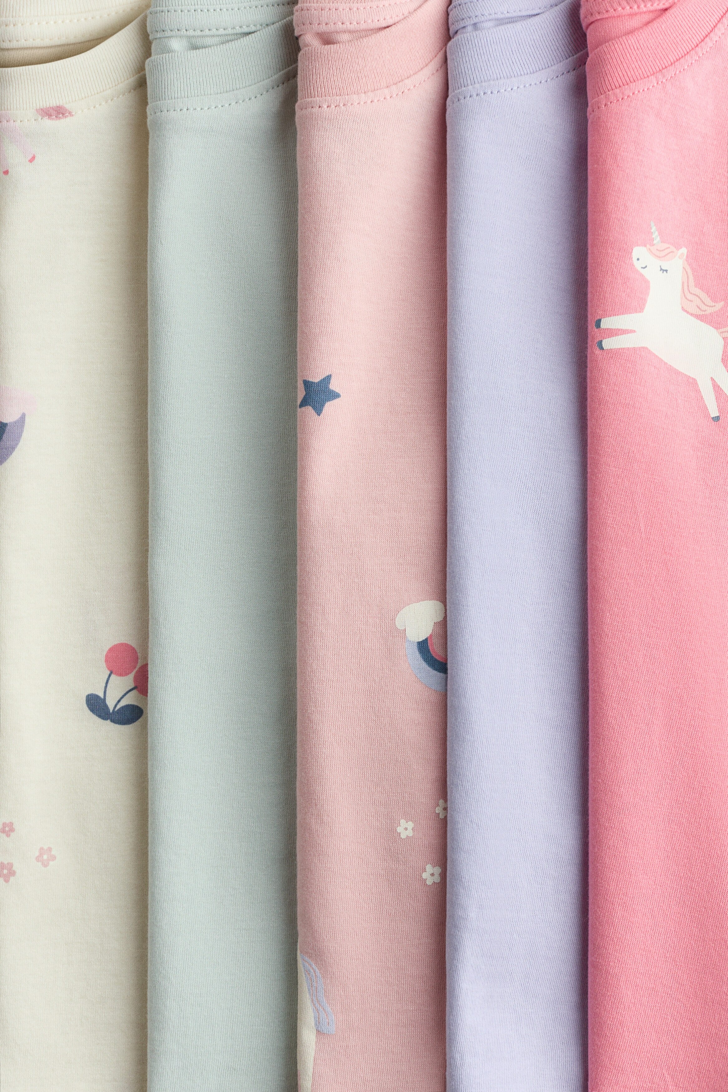 5-pack cotton T-shirts