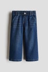 Wide leg paper bag jeans