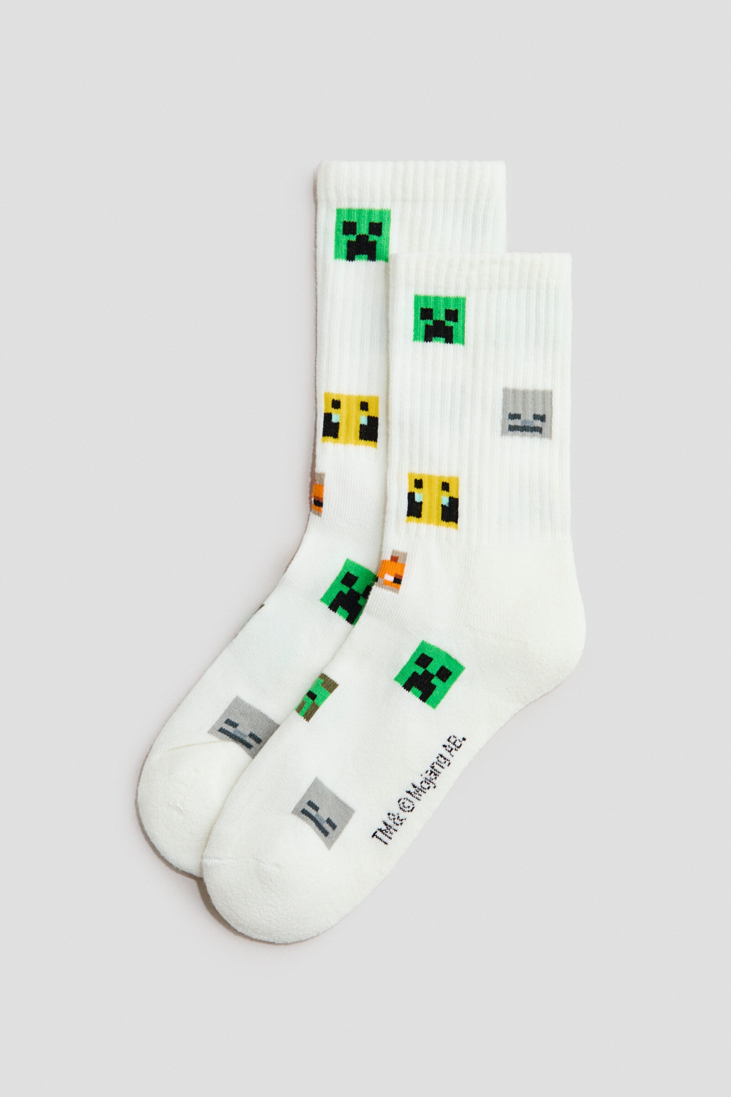 5-pack intarsia motif socks