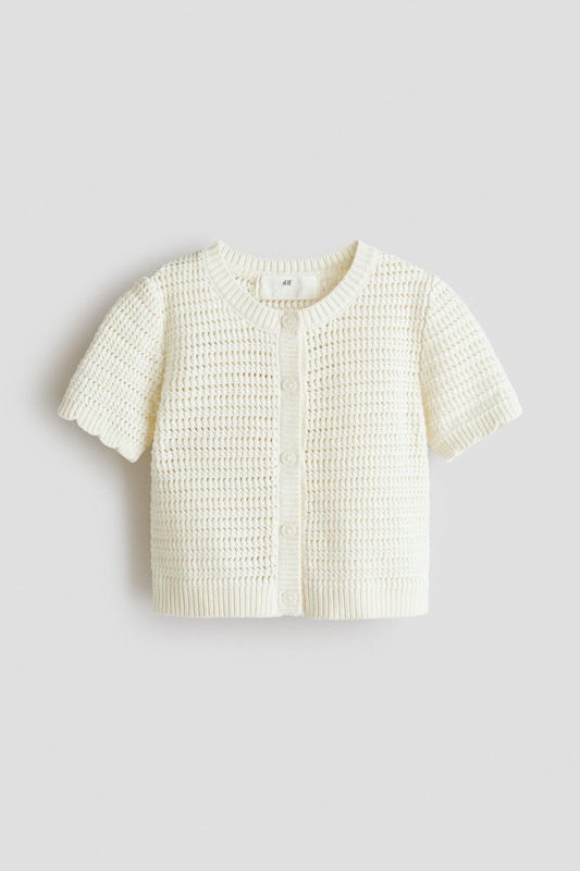 Textured-knit cardigan