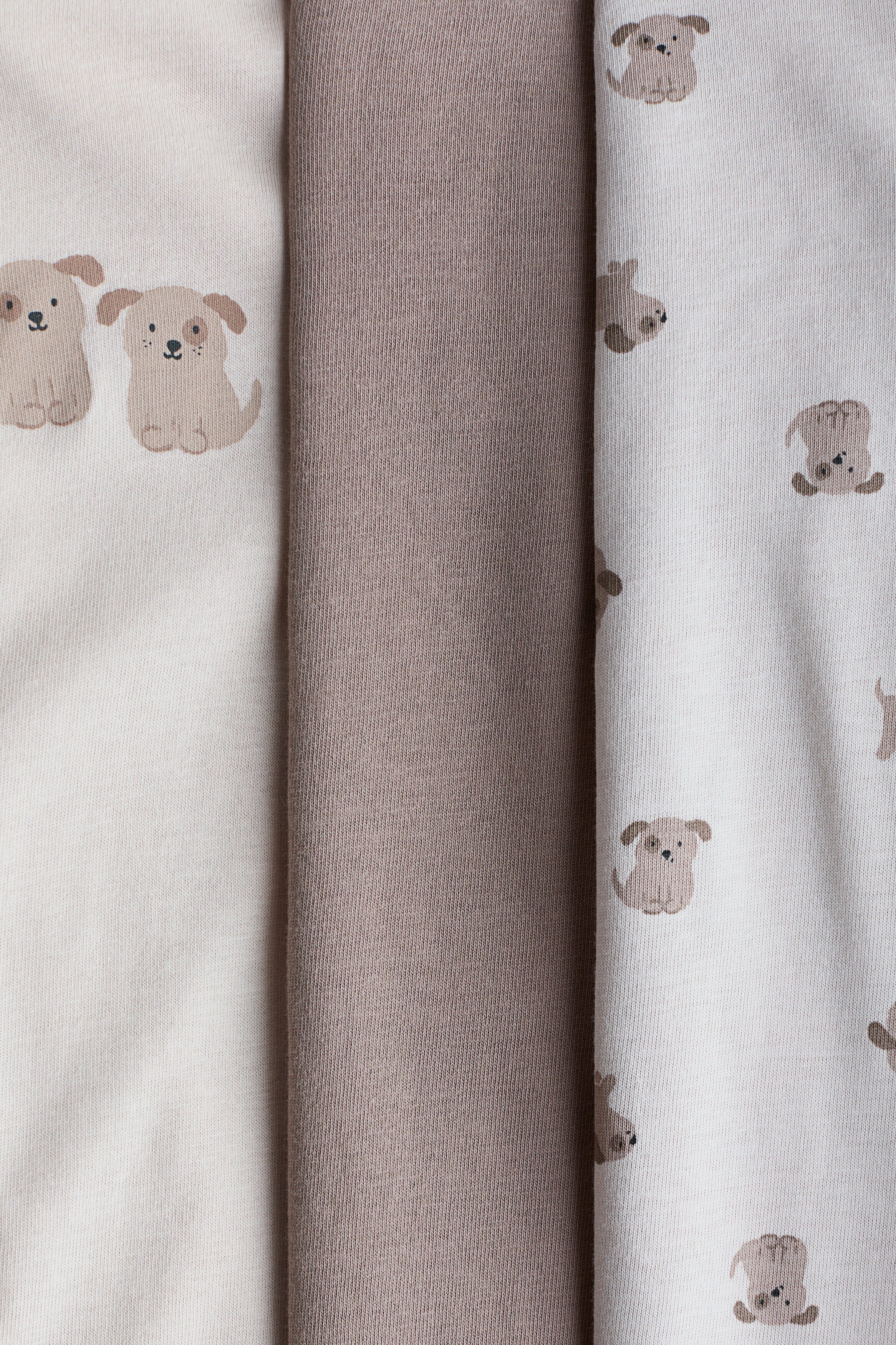 3-pack zip-up sleepsuits
