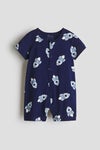 Short cotton sleepsuit