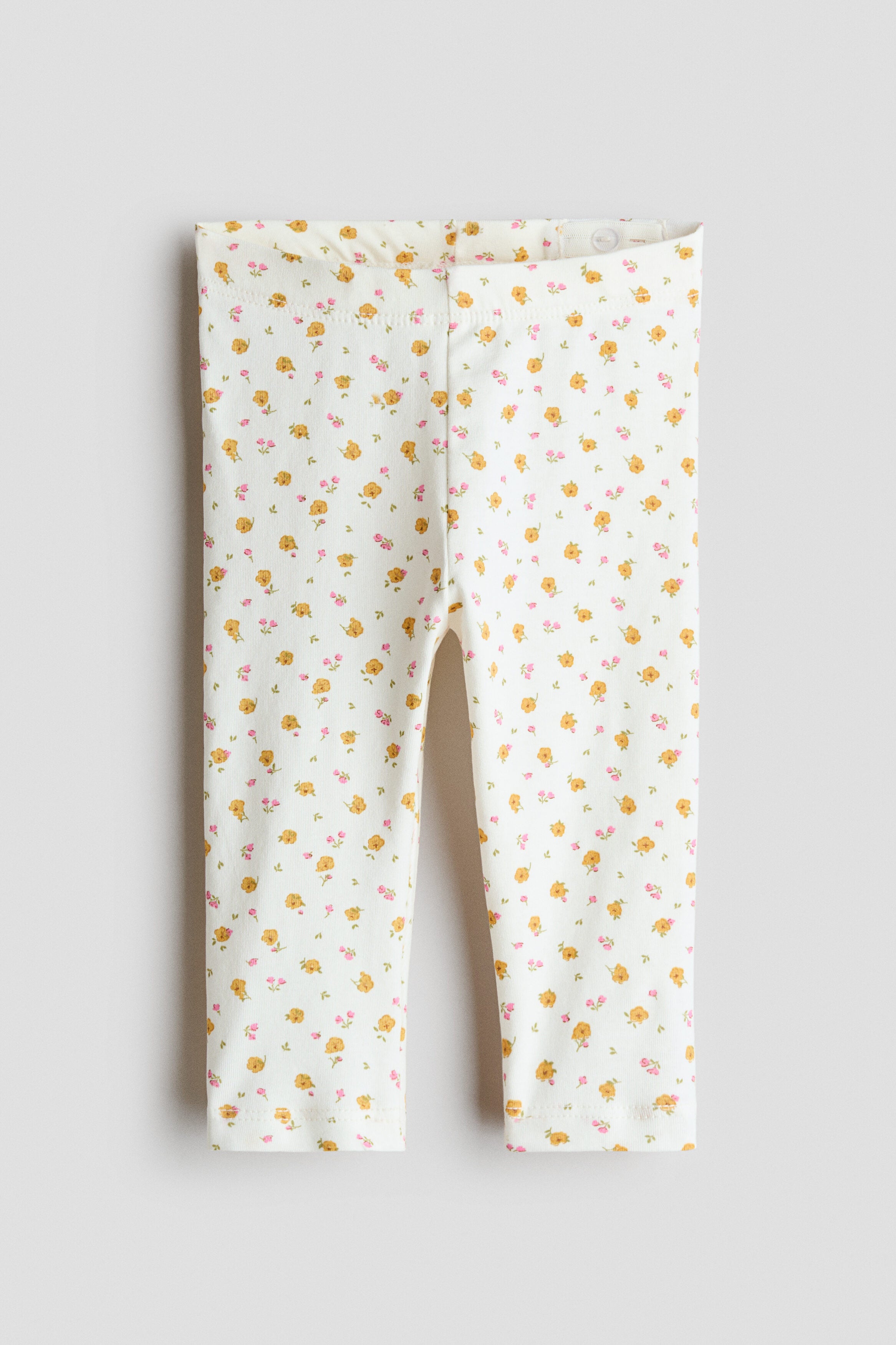 Printed cotton leggings - 12M