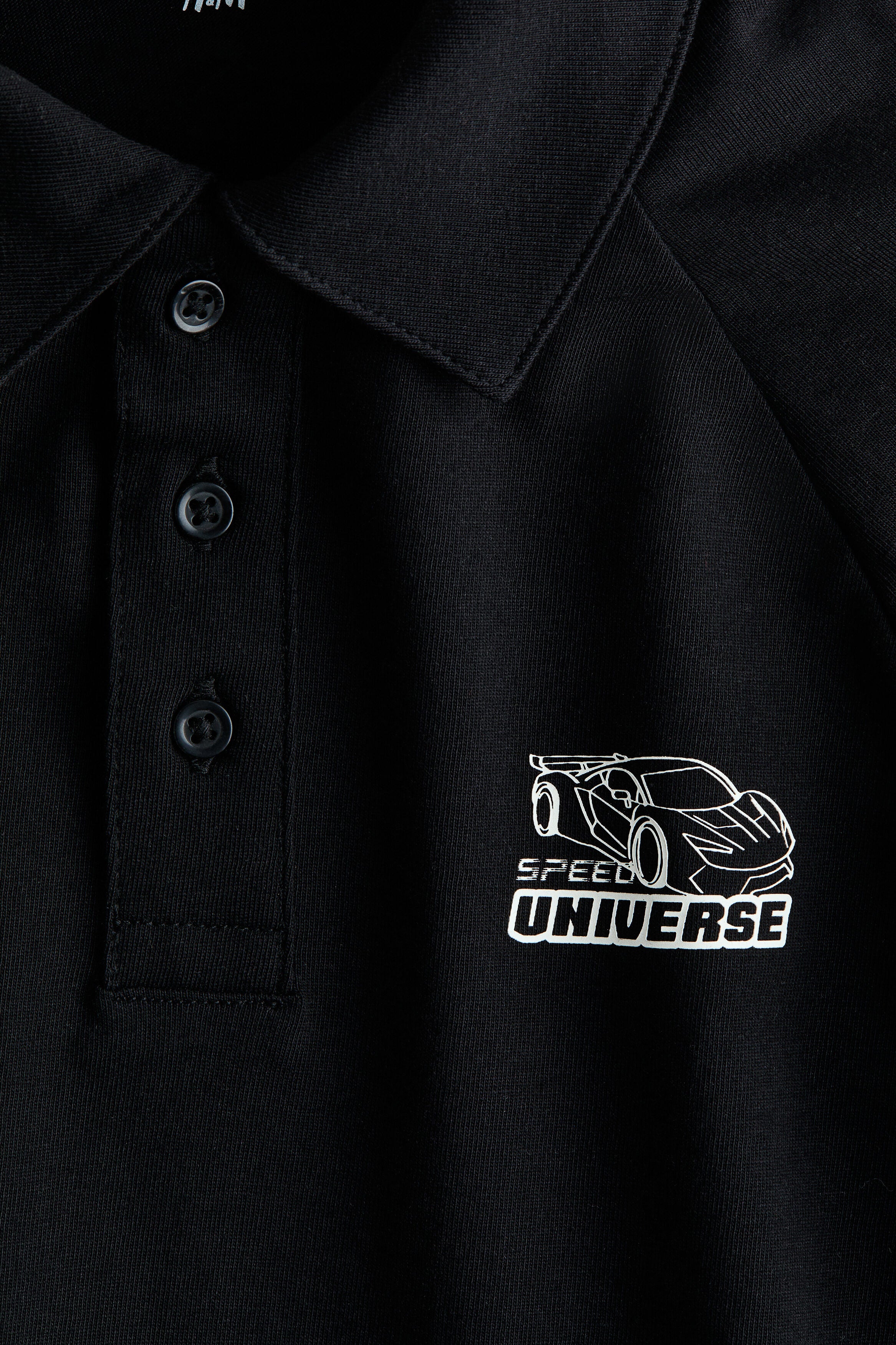 Printed layered polo shirt