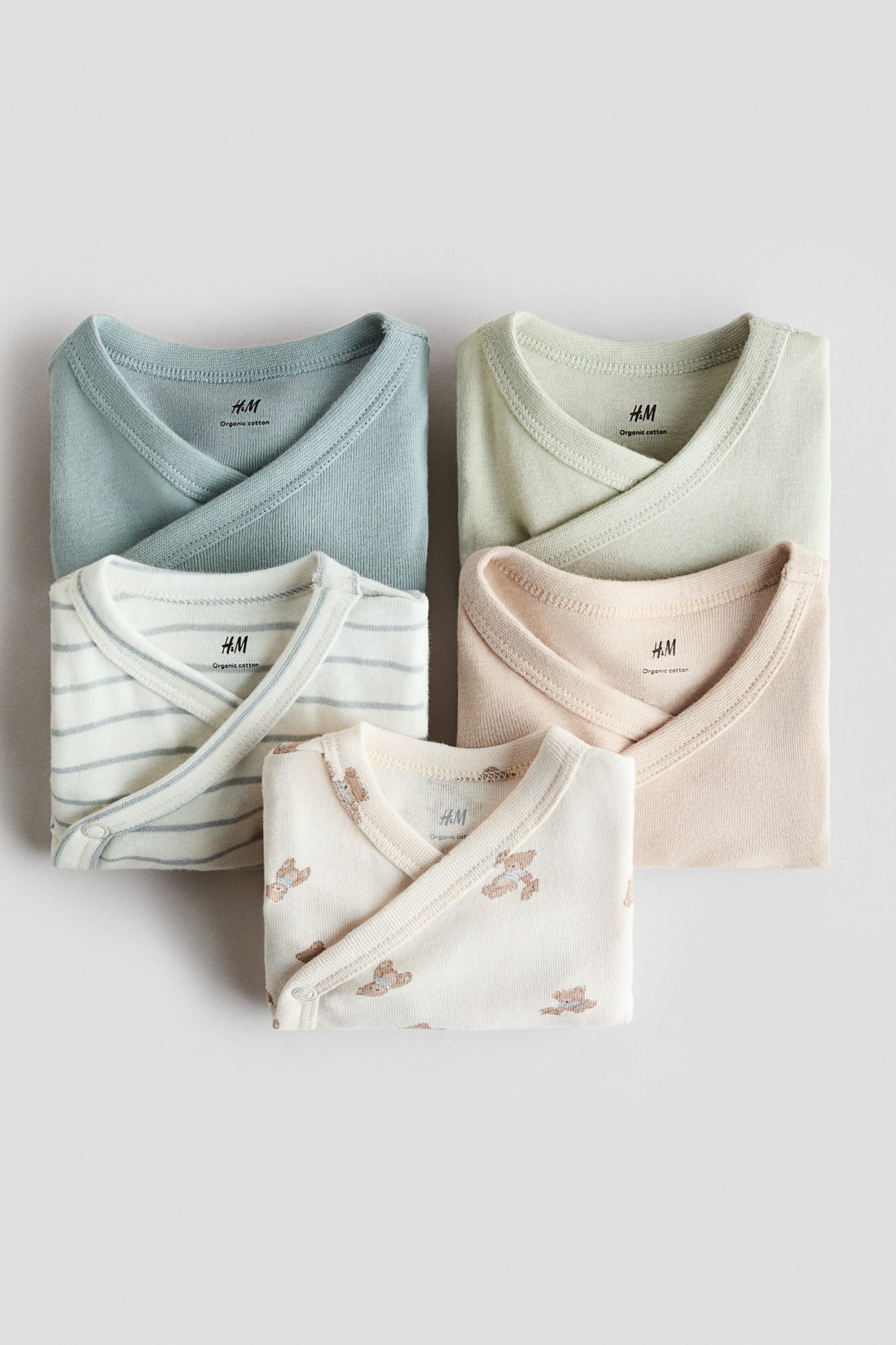 5-pack cotton bodysuits