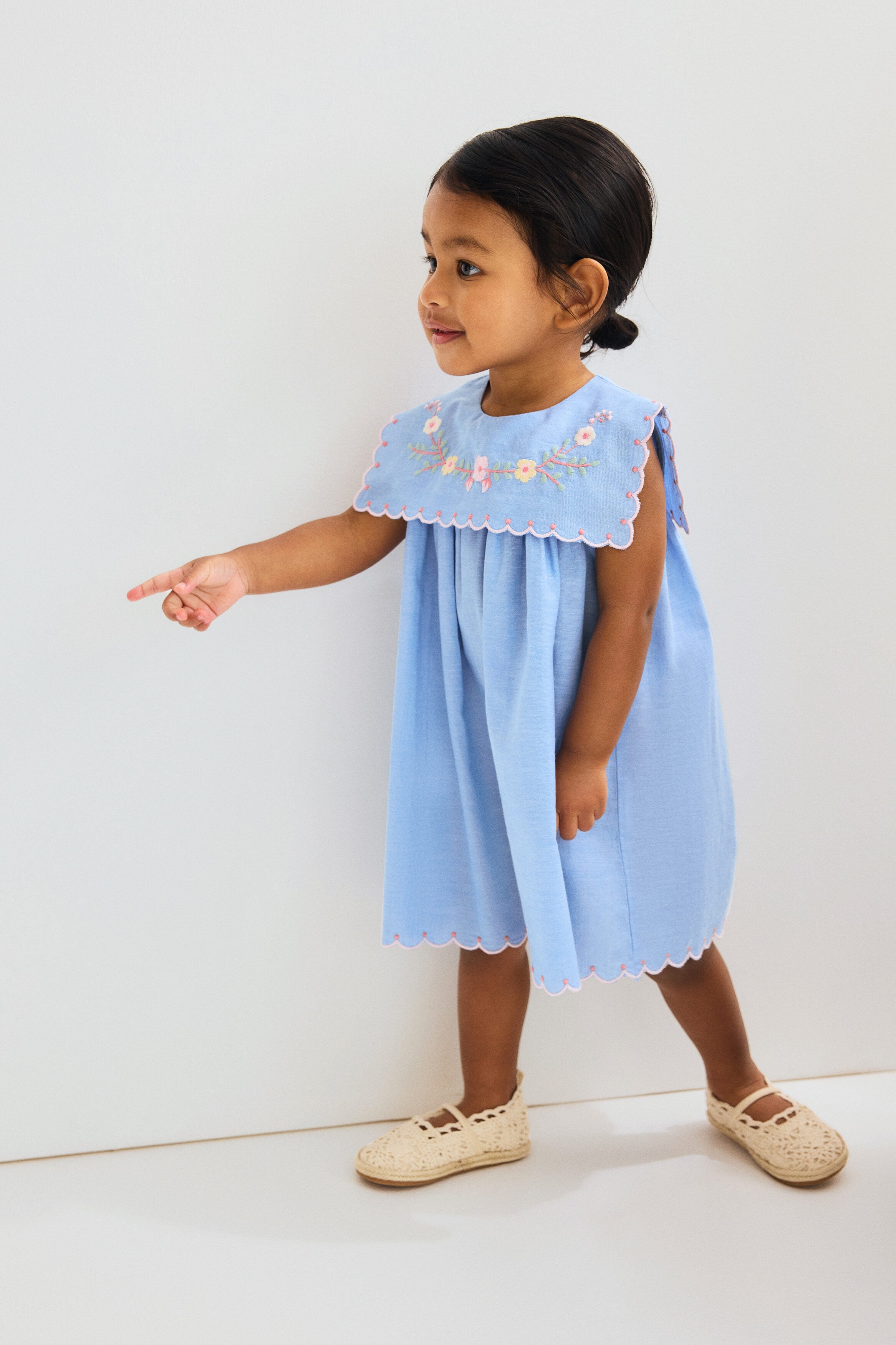 Embroidered cotton dress - 6M