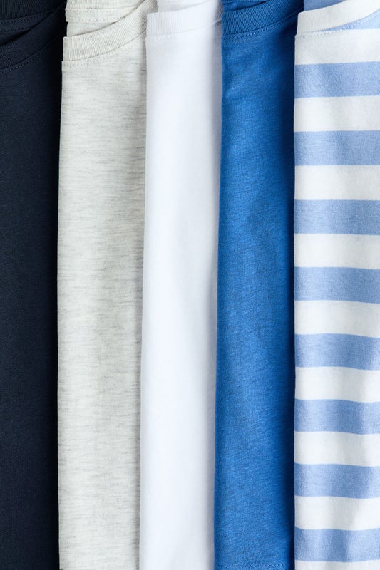 5-pack cotton jersey tops