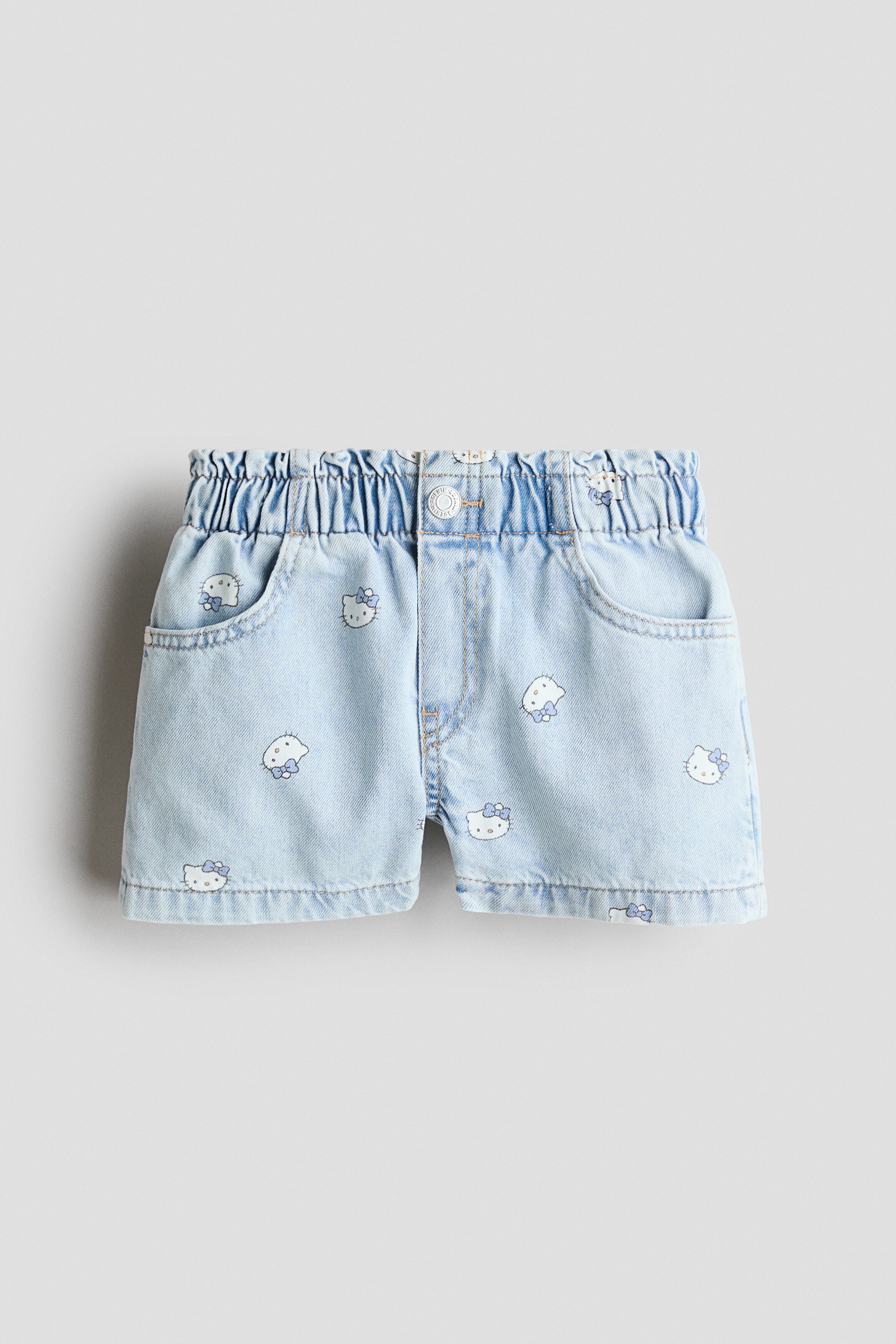 Loose Fit denim shorts - Blue Hello Kitty / 9-10 Years