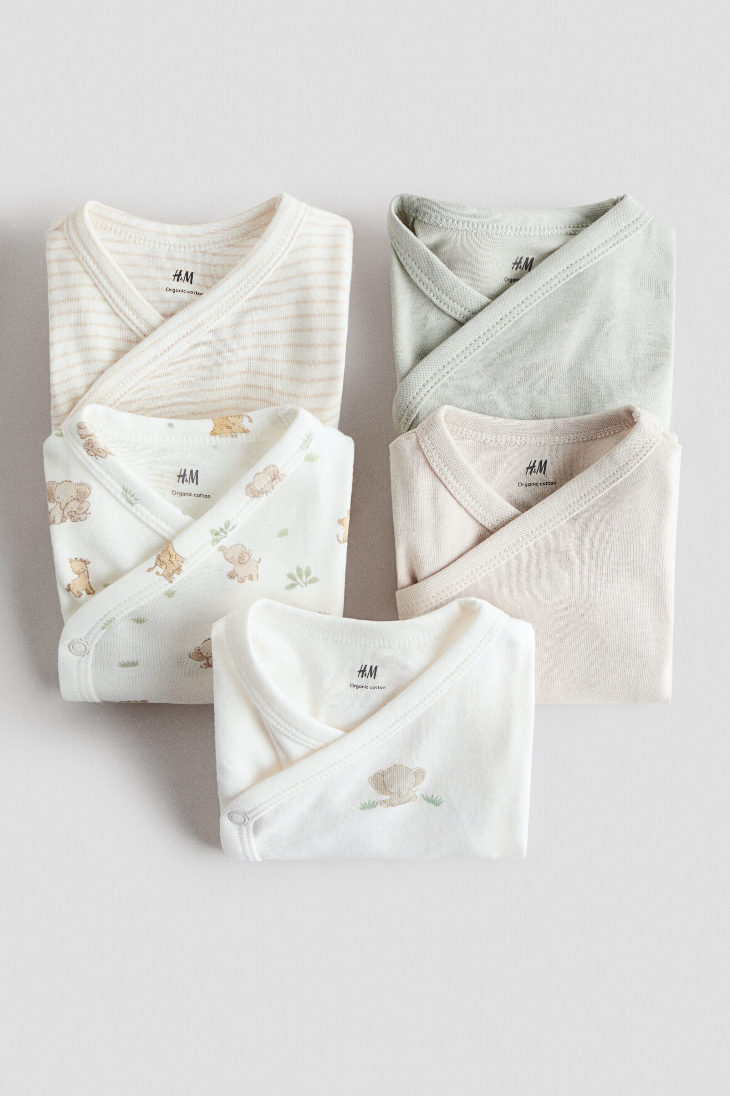 5-pack cotton bodysuits