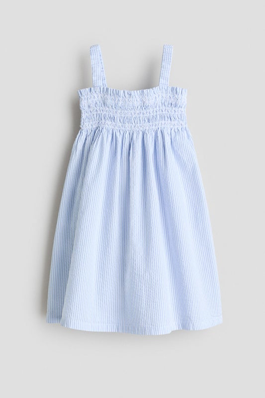 Smocked strappy dress