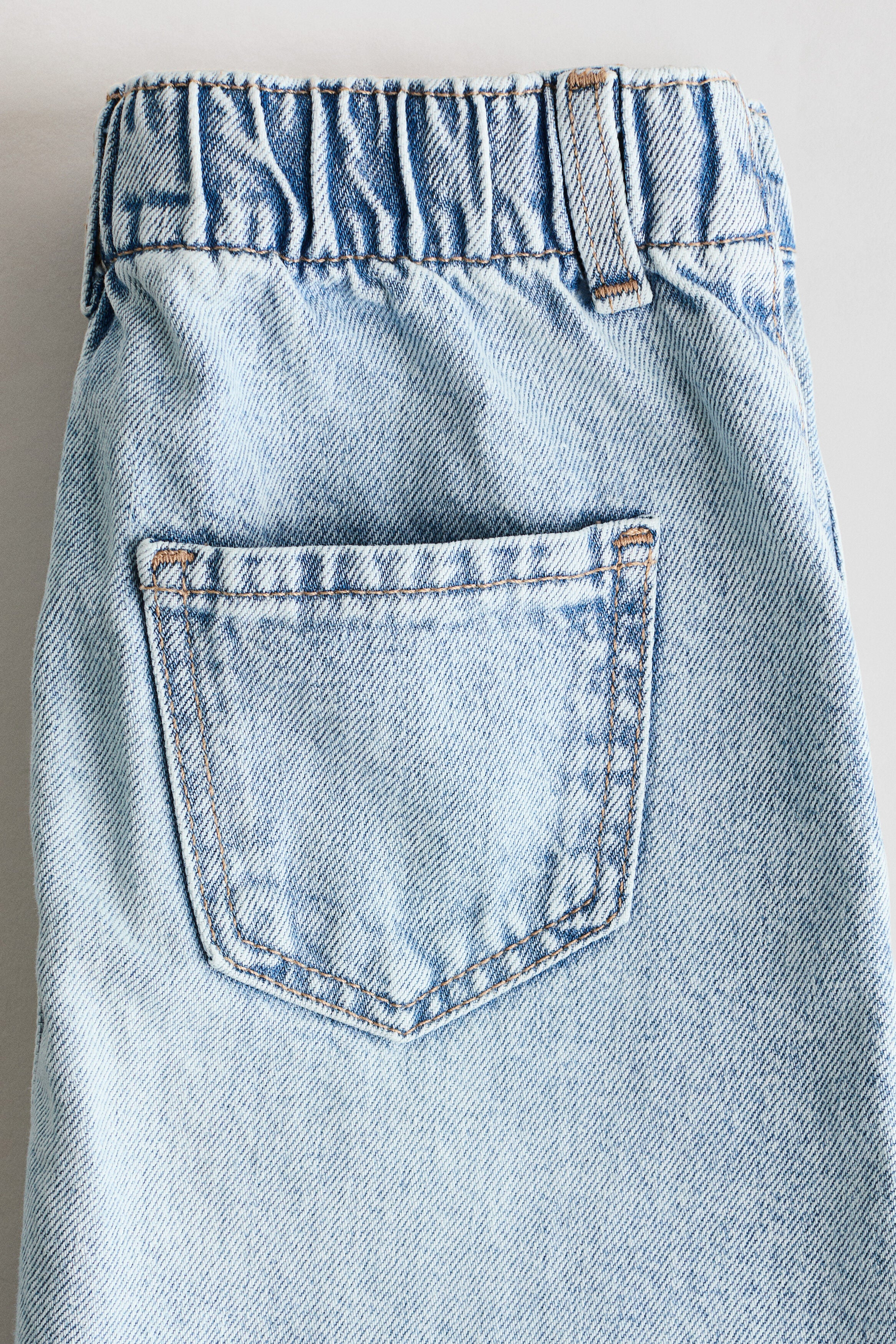 A-line denim skirt