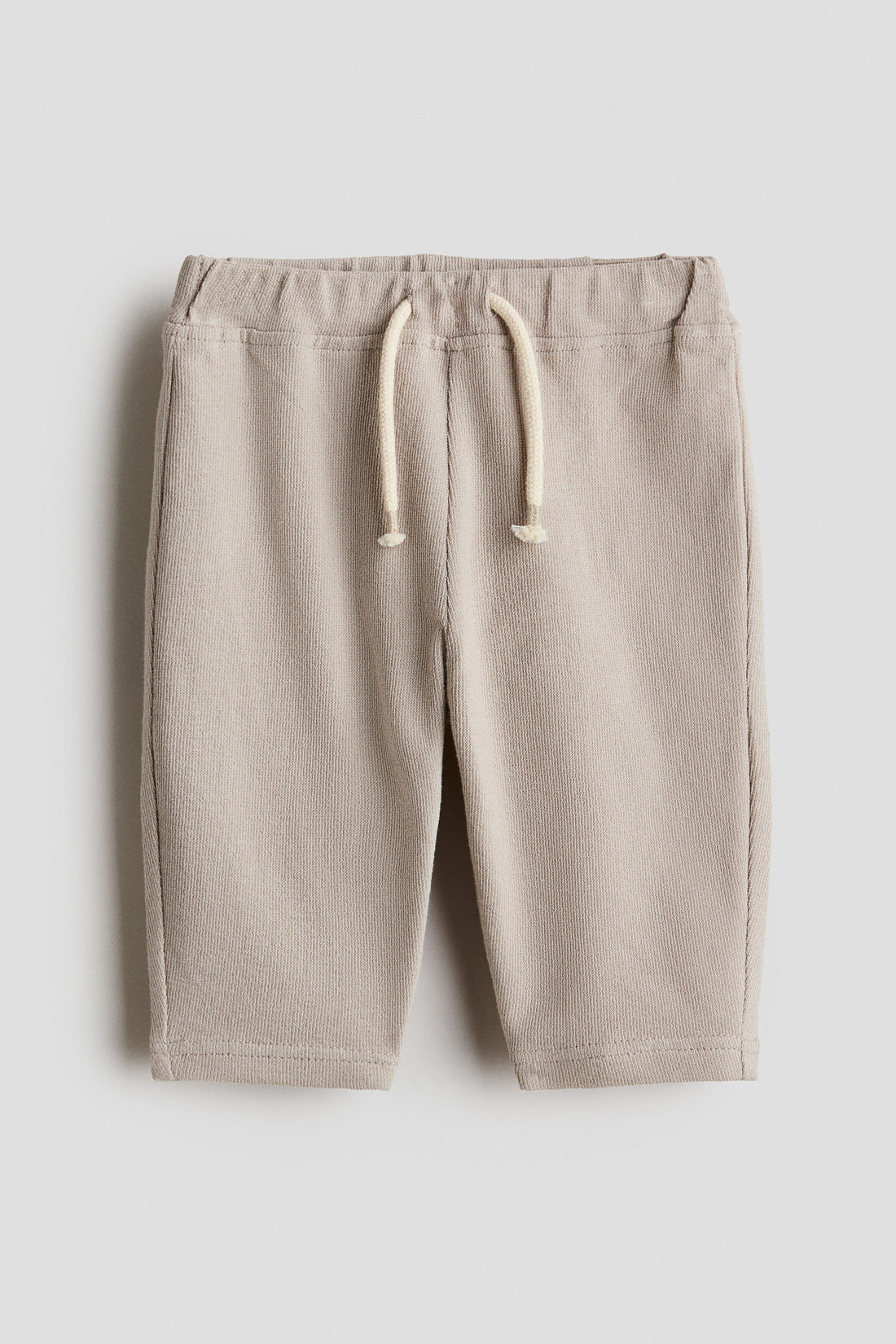 Textured jersey trousers