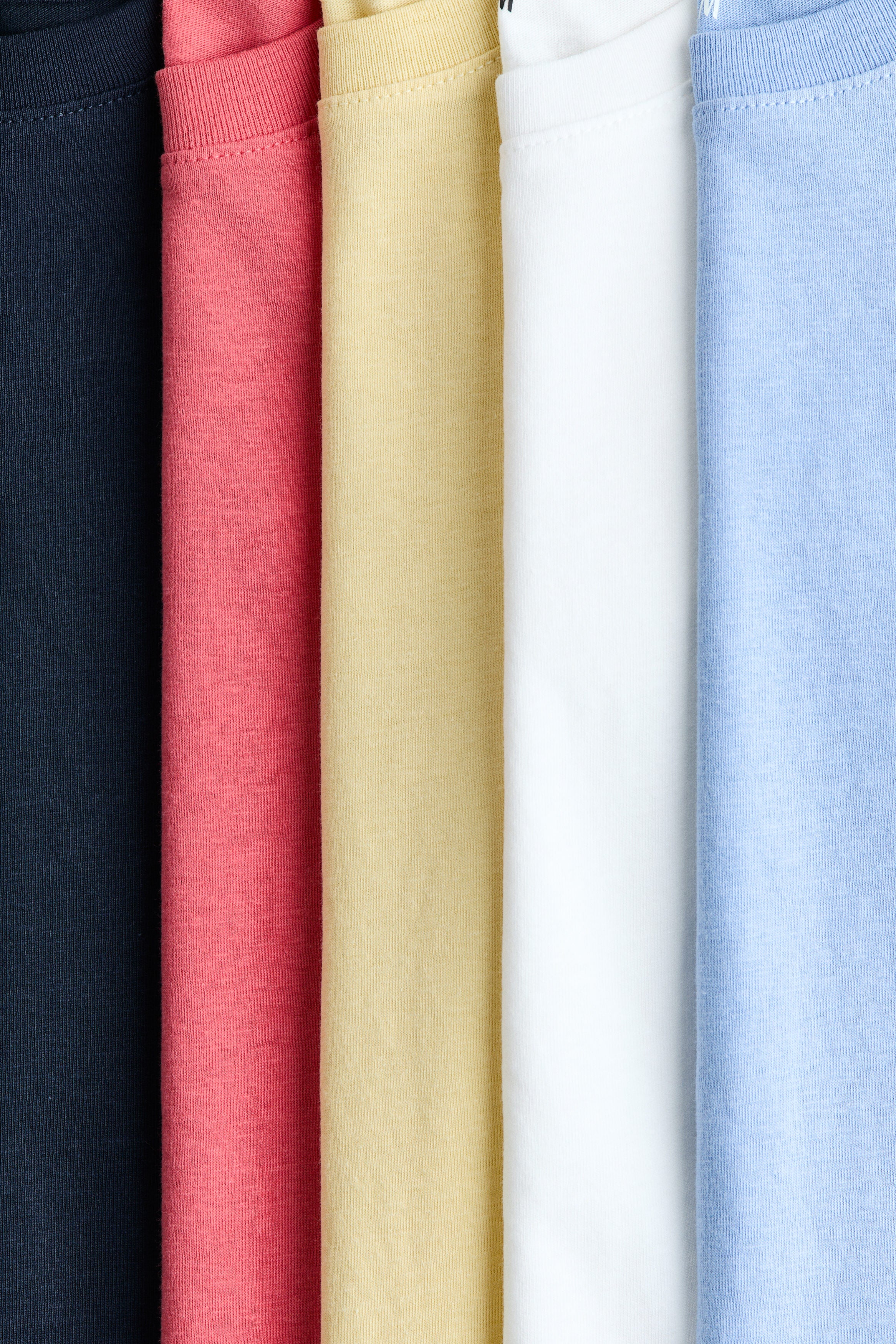 5-pack cotton T-shirts