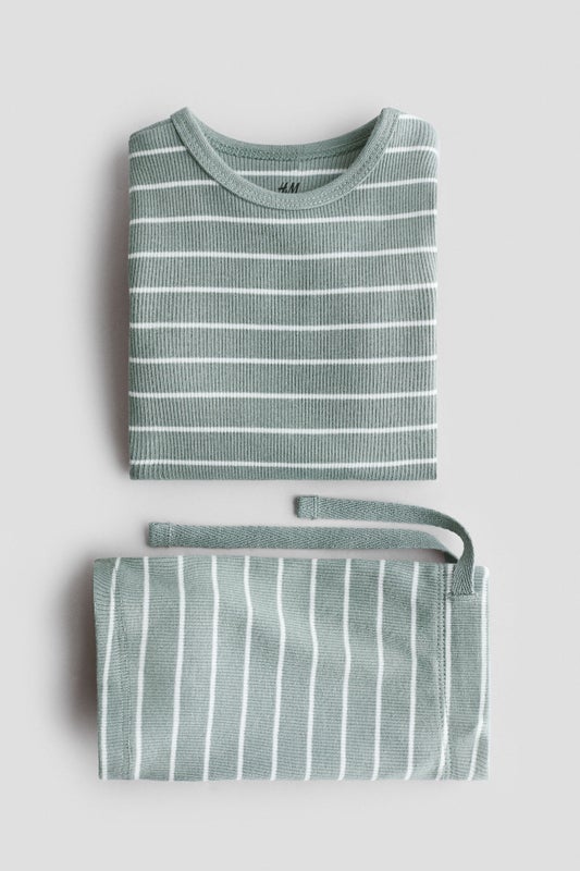2-piece ribbed cotton set