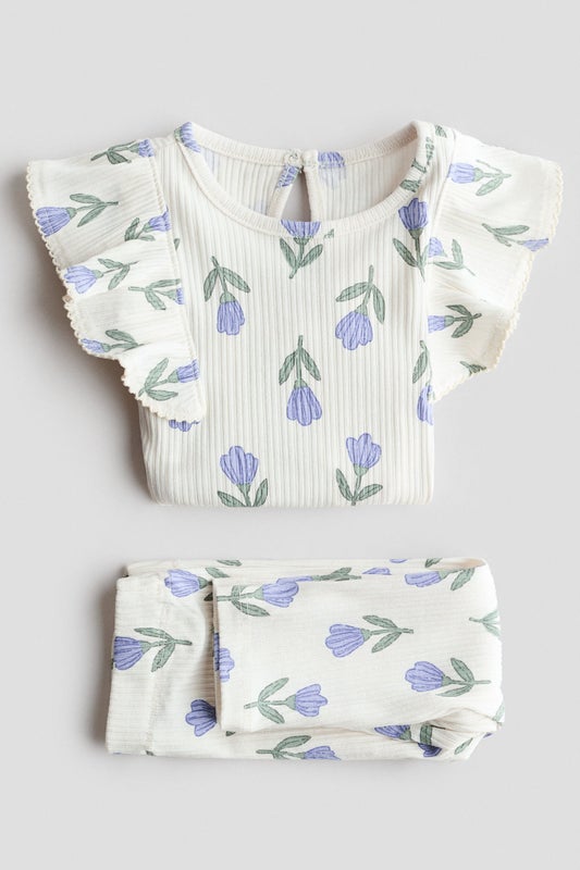 2-piece printed cotton set