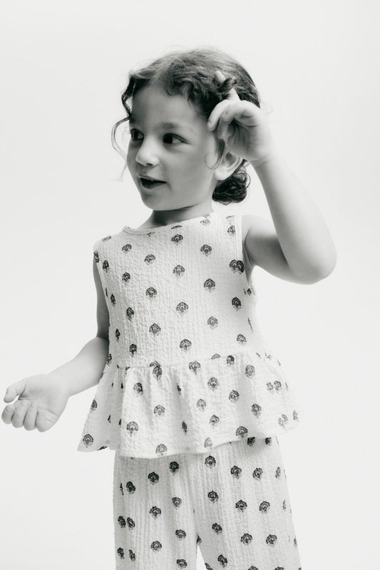 2-piece crinkled jersey set
