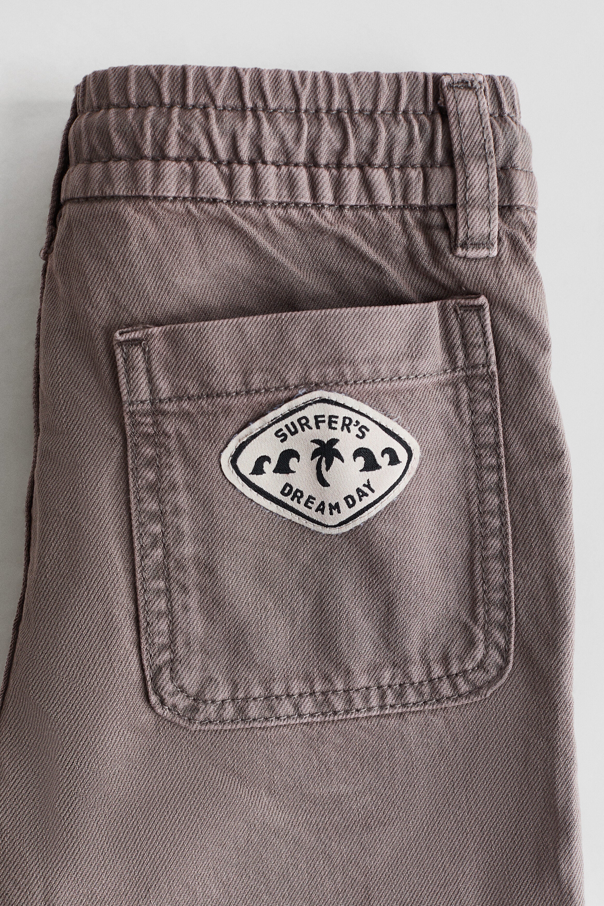 Cotton twill shorts - Cotton Twill Shorts Mole 0 / 1.5-2 Years