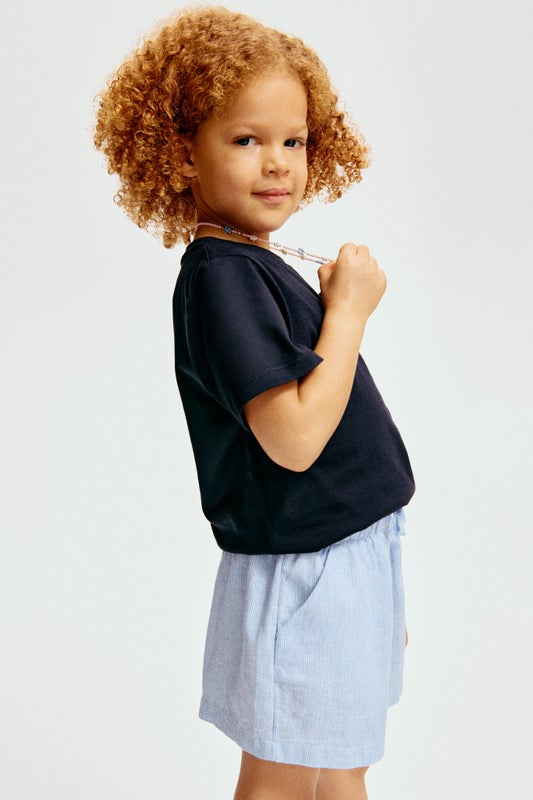 Linen-blend shorts