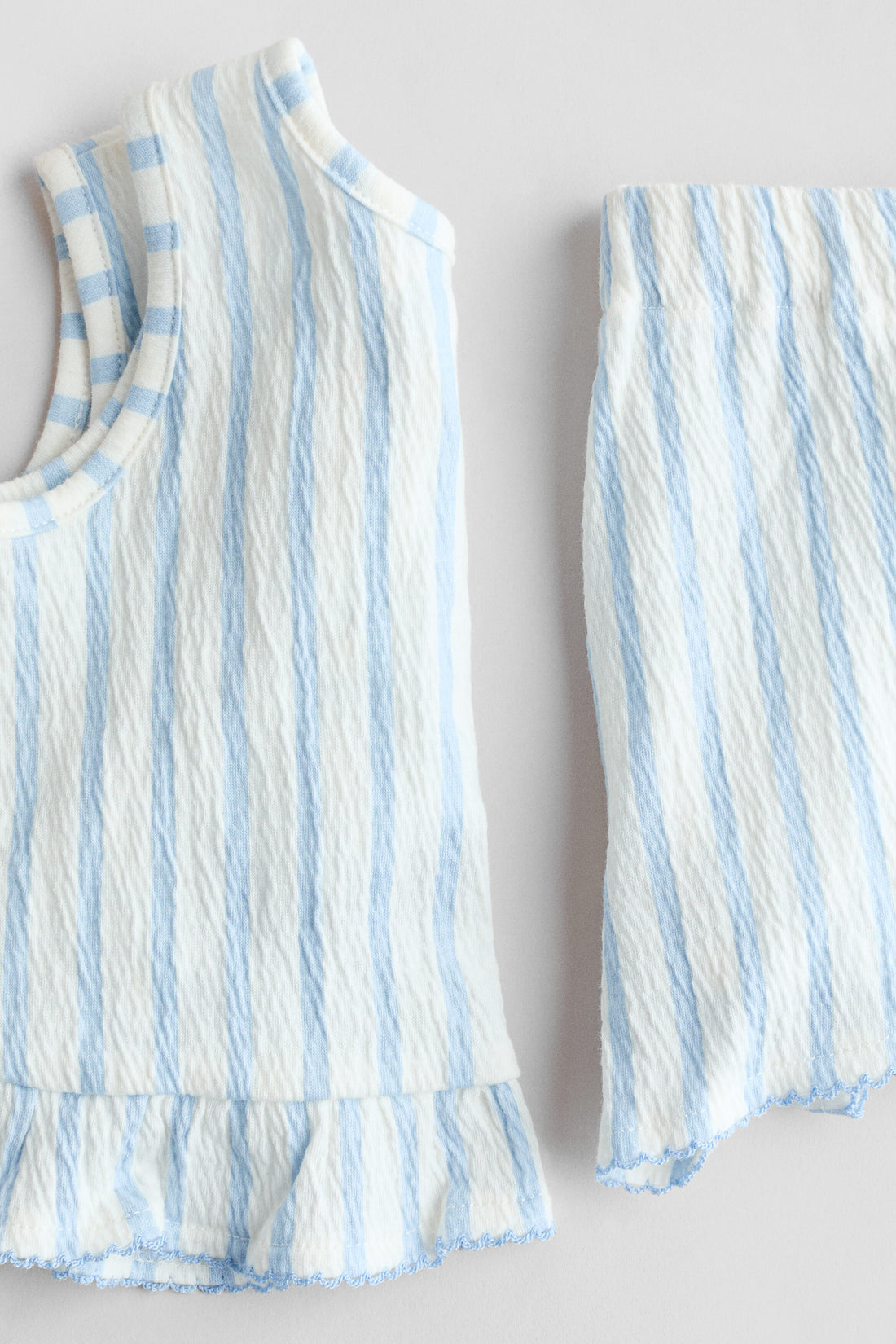 2-piece crinkled cotton set