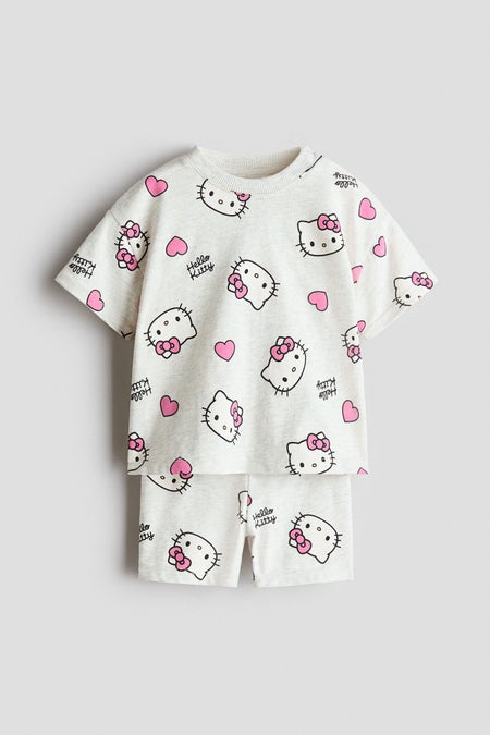 2-piece printed cotton set