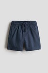 Linen-blend shorts