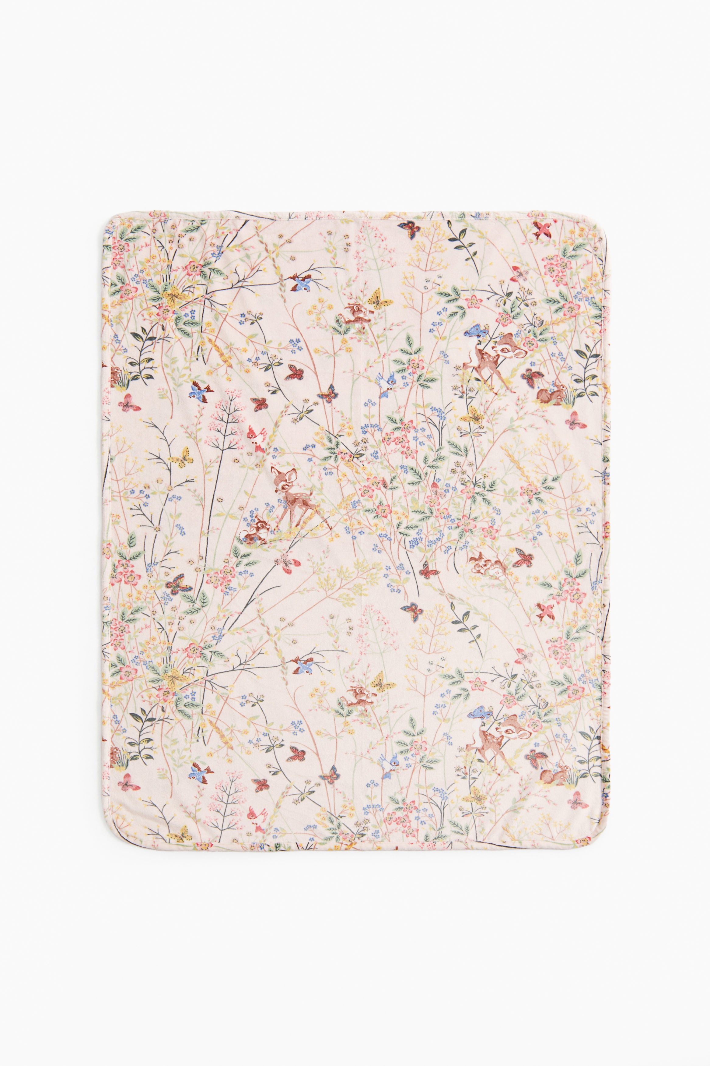 Patterned fleece baby blanket