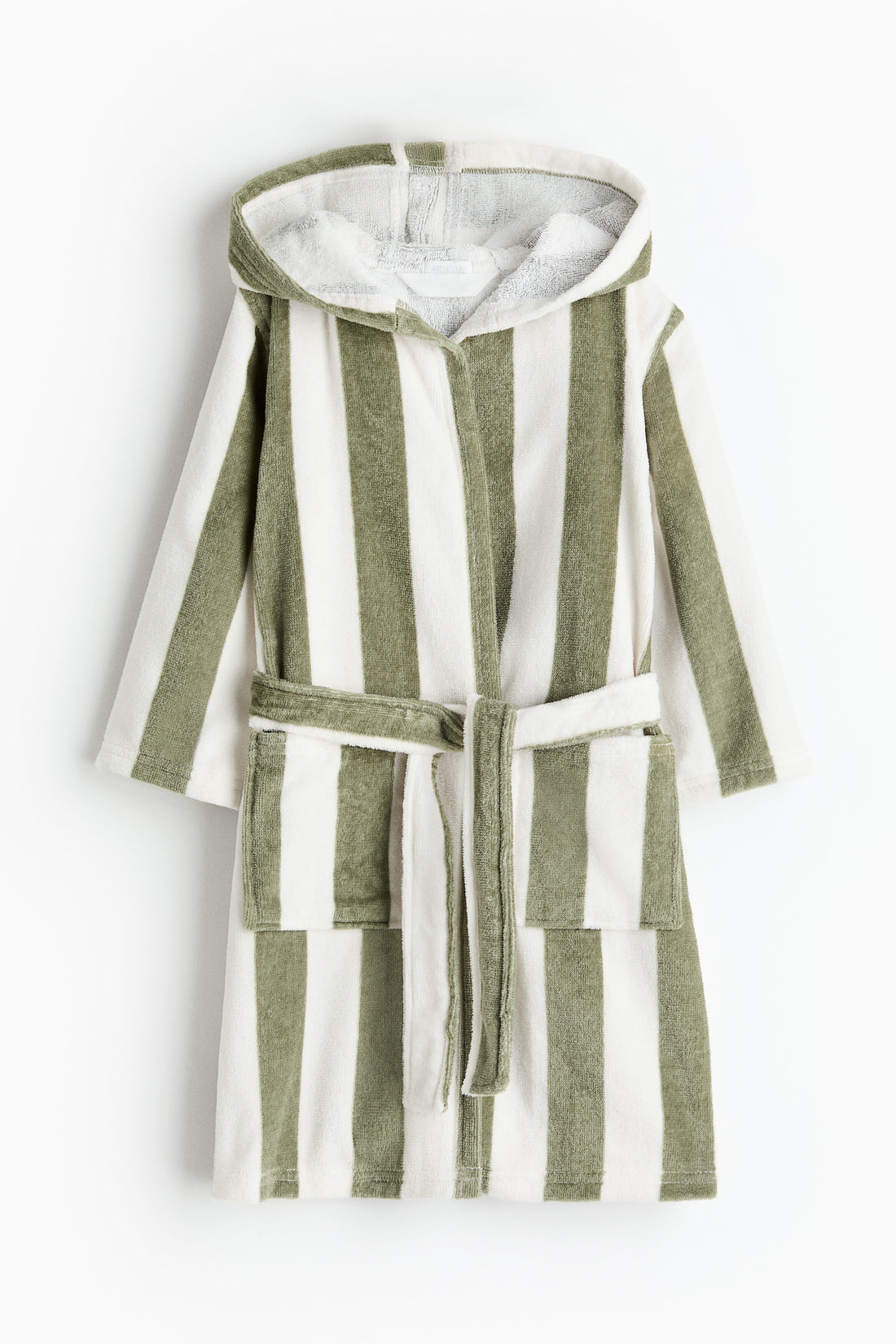 Cotton terry dressing gown