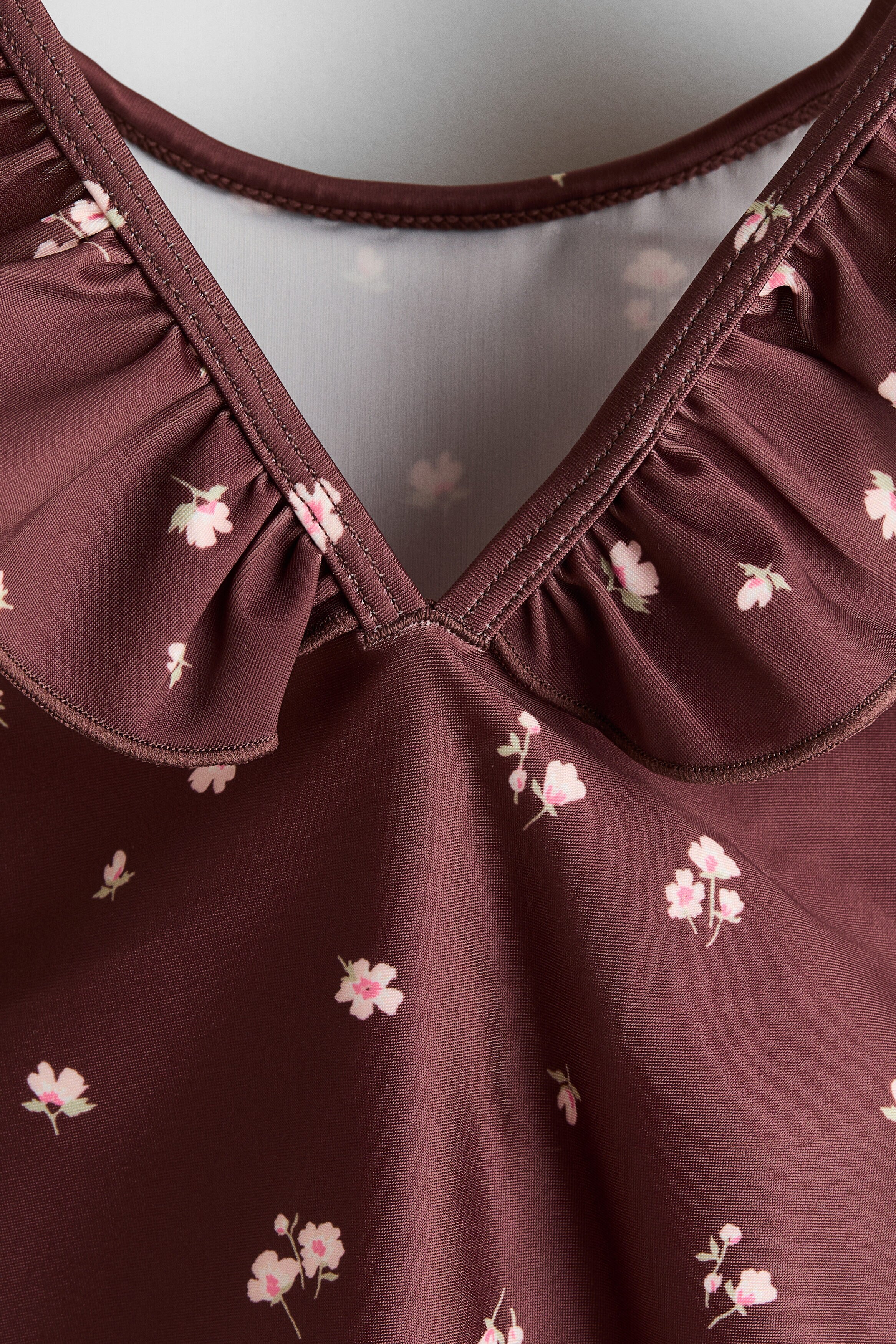 Frill-trimmed swimsuit
