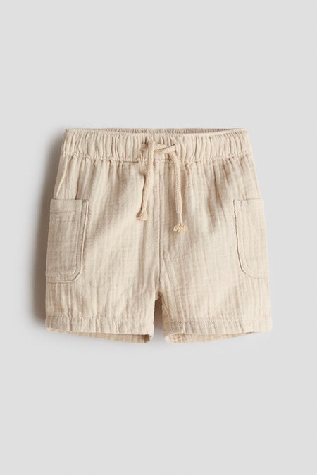 Cotton muslin shorts