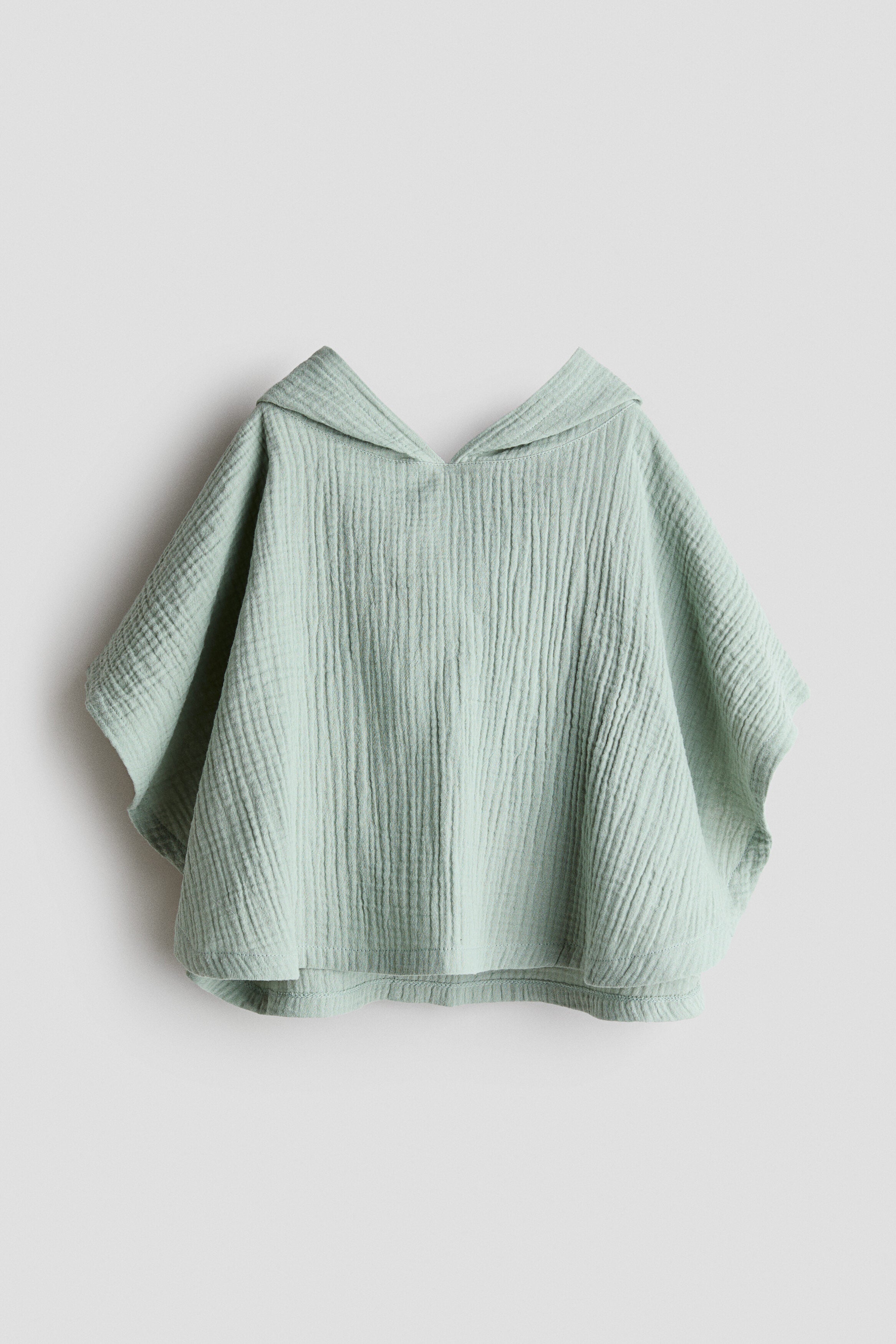 Cotton muslin poncho towel - 12M