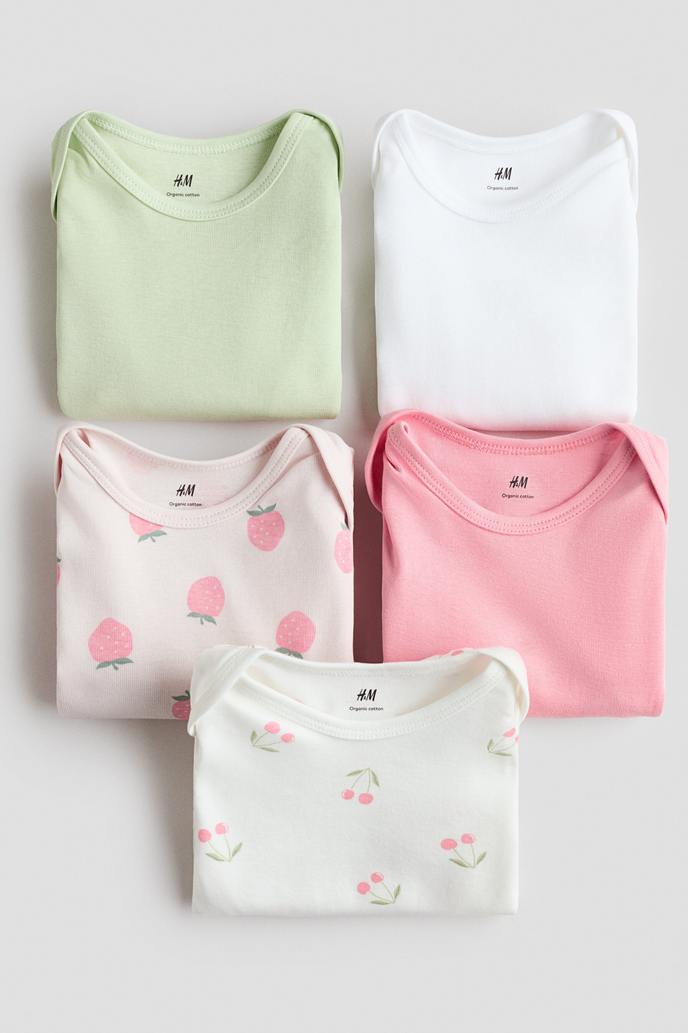 5-pack cotton bodysuits