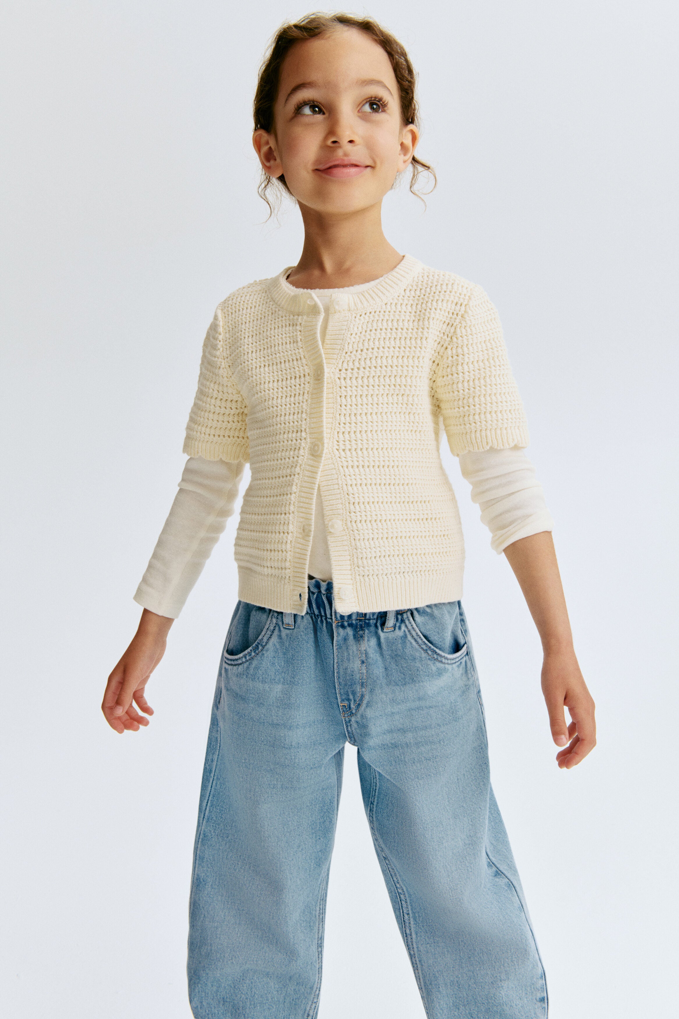 Relaxed paperbag jeans