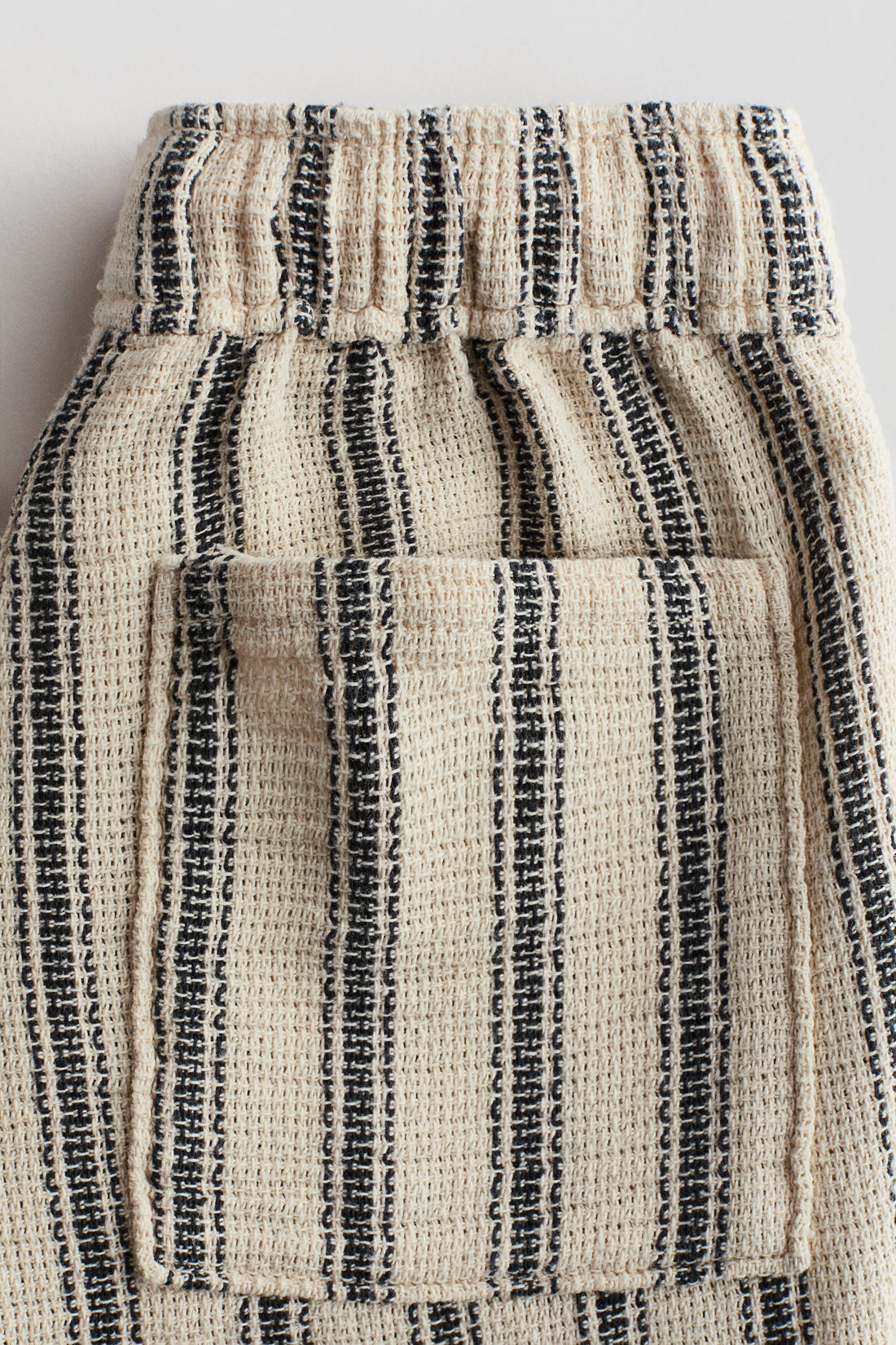 Textured pull-on trousers