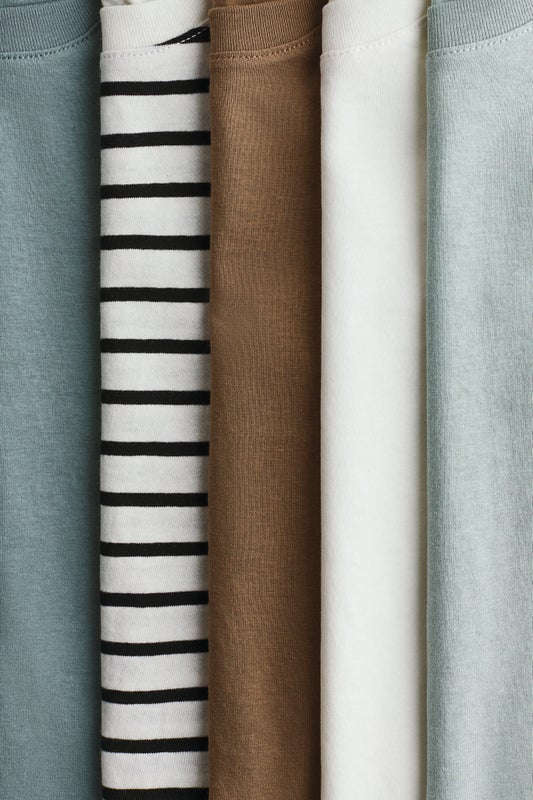 5-pack cotton T-shirts