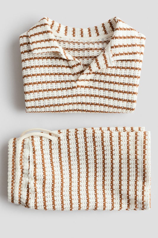 2-piece textured-knit set