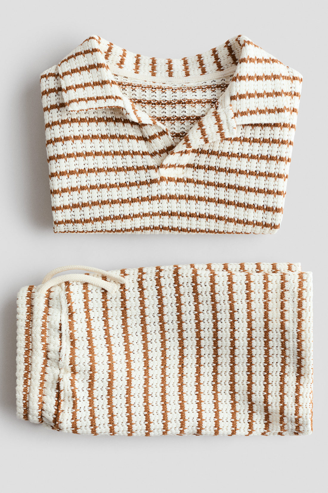 2-piece textured-knit set