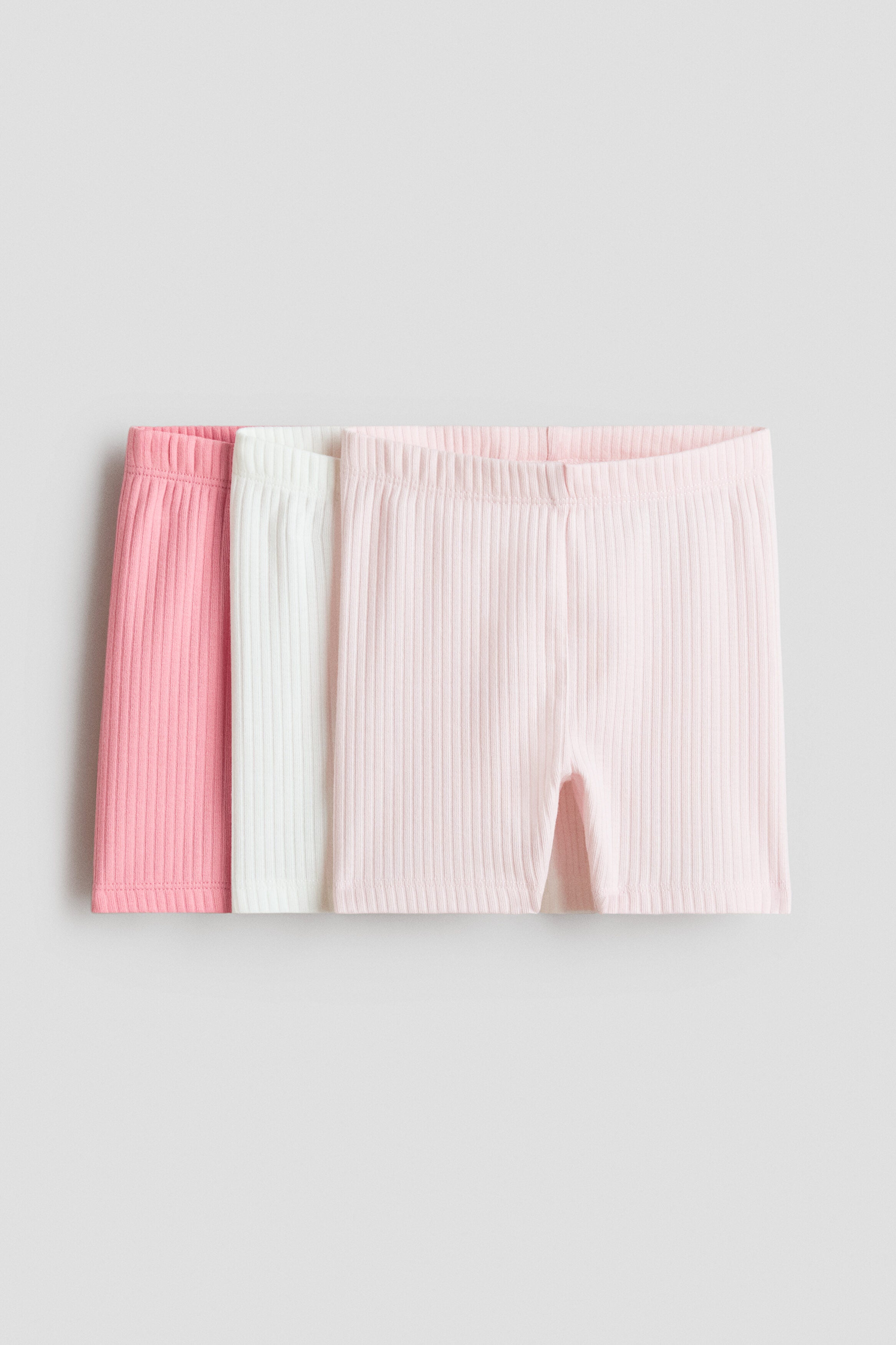 3-pack ribbed cycling shorts