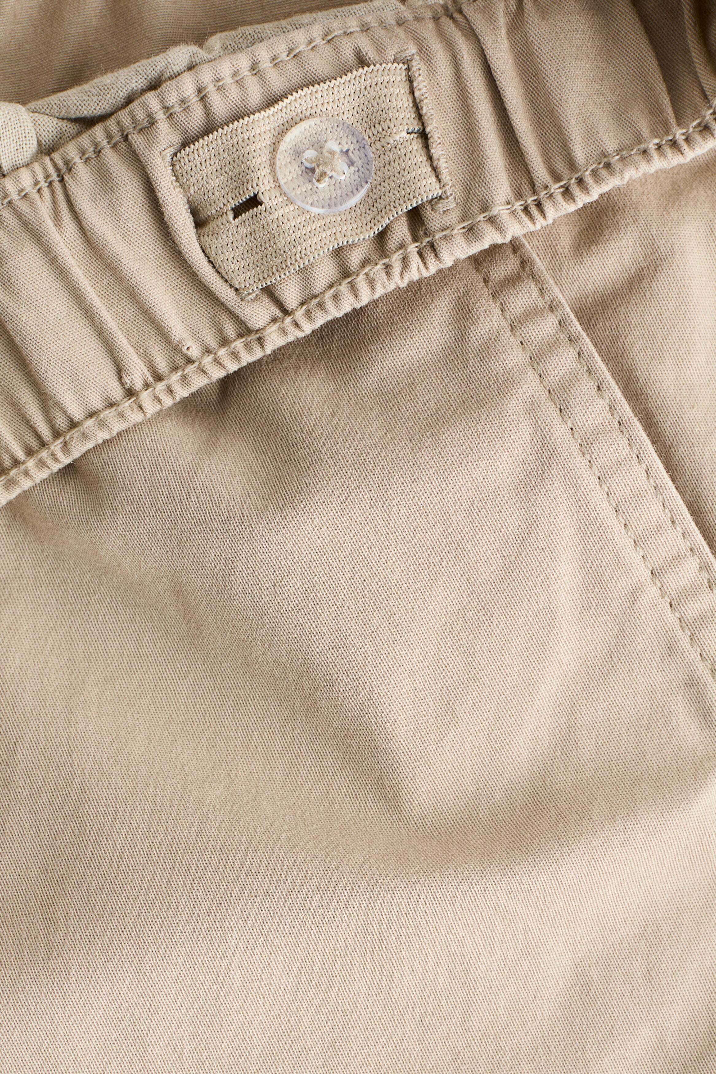 Cotton twill cargo joggers