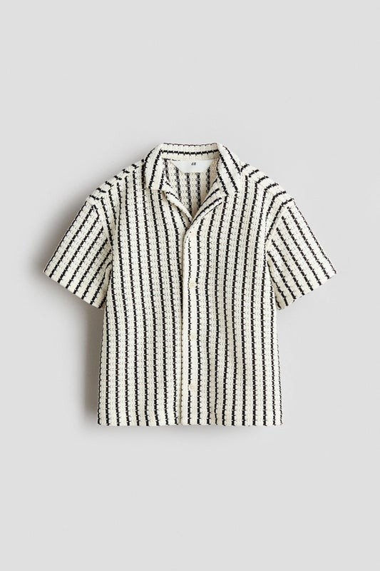 Pointelle-knit resort shirt