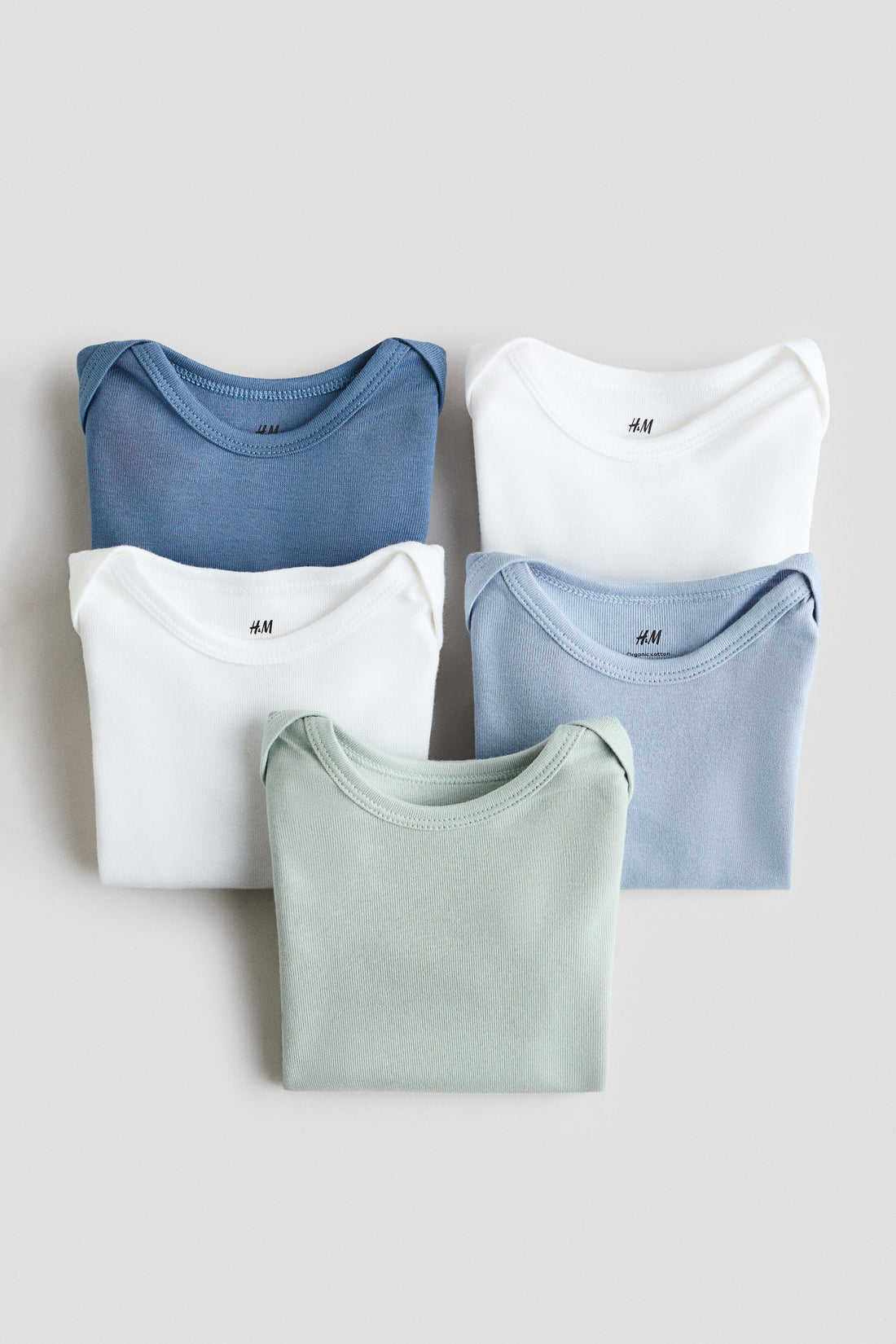 5-pack bodysuits - Blue Green / 12-18 Months