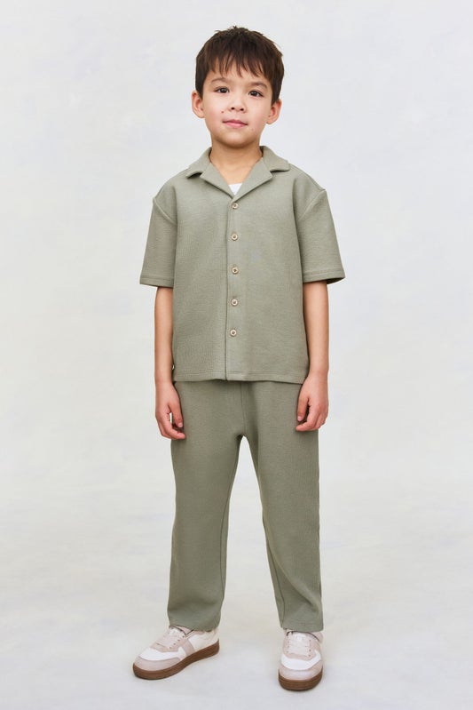 2-piece textured cotton set