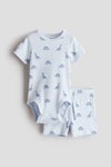 2-piece ribbed cotton set