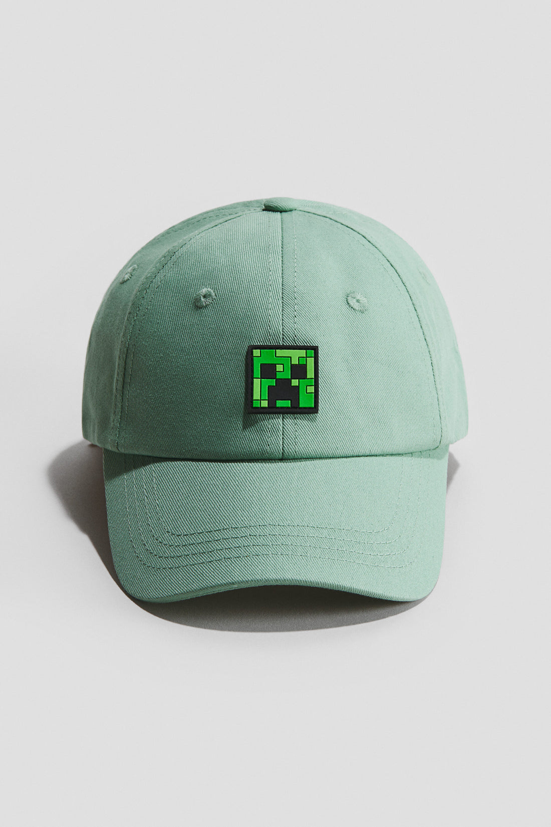 Printed twill cap - Green Minecraft / 6-10 Years