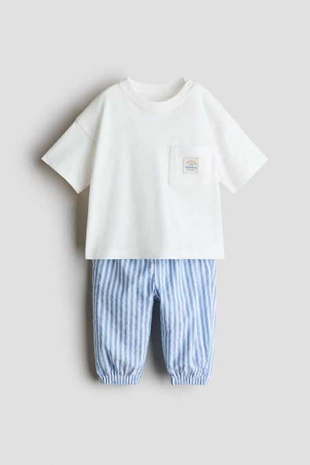2-piece linen-blend set