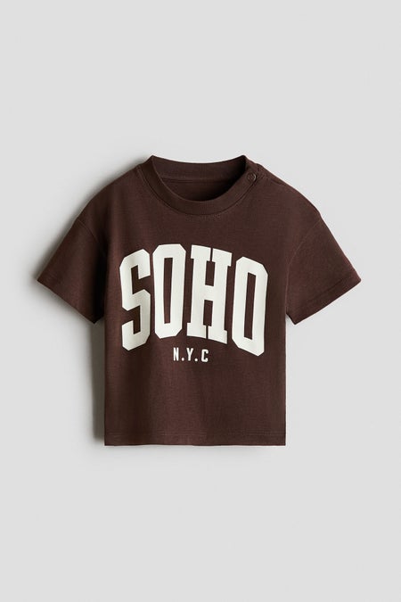 Printed cotton T-shirt
